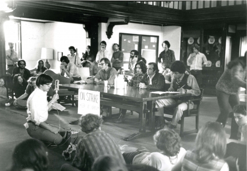 A student protest in the ’70s